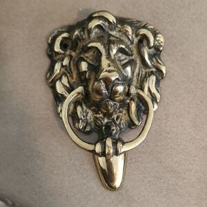 Lion Head Brass Door Knocker